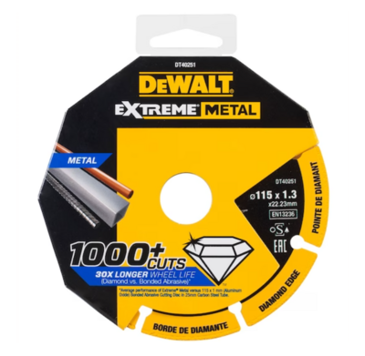 Dewalt - Disco Diamantato Taglio Metallo 115X22.23X1.3 mm
