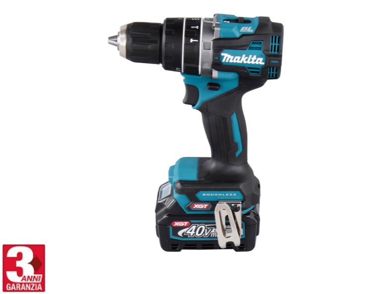 Makita - Trapano Avvitatore Con Percussione 65Nm 40V 2,5Ahx2, Bl Motor, Xgt Makita - Trapano Avvitatore Con Percussione 65Nm 40V 2,5Ahx2, Bl Motor, Xgt