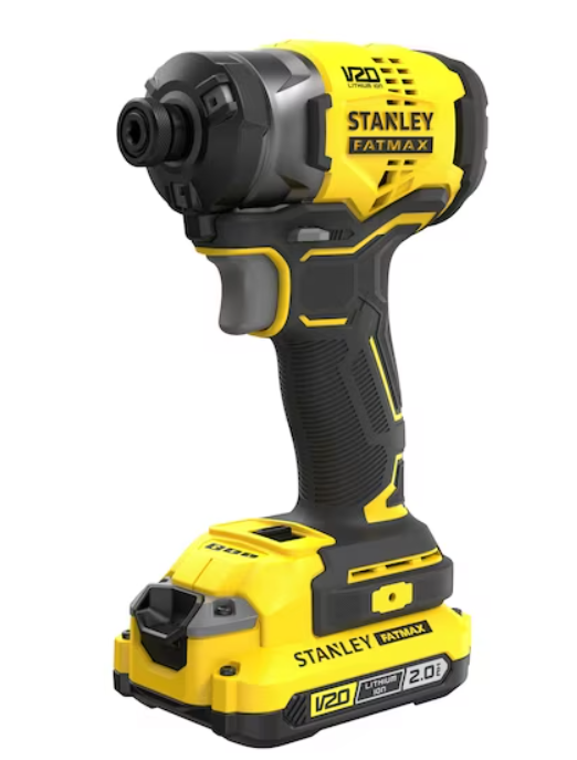 Stanley - Avvitatore a Impulsi 3 Velocità V20 Brushless Litio 18V - con Due batt. da 2.0ah