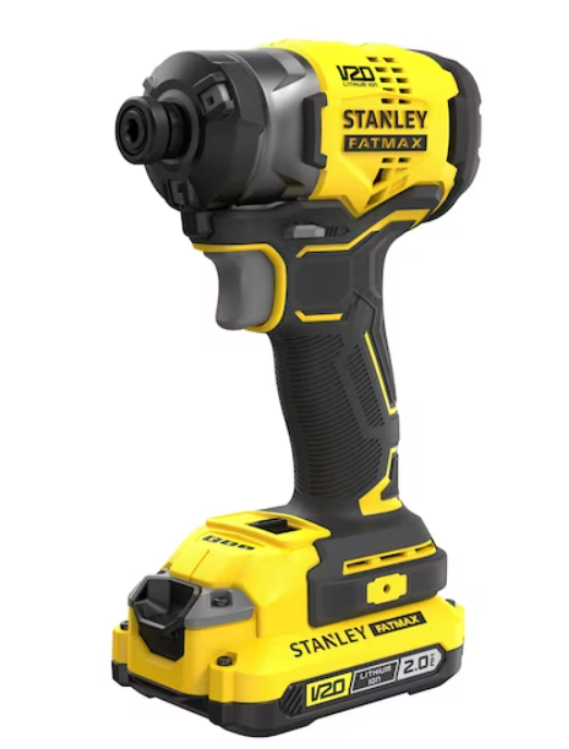Stanley - Avvitatore a Impulsi 3 Velocità V20 Brushless Litio 18V - con Due batt. da 2.0ah Stanley - Avvitatore a Impulsi 3 Velocità V20 Brushless Litio 18V - con Due batt. da 2.0ah