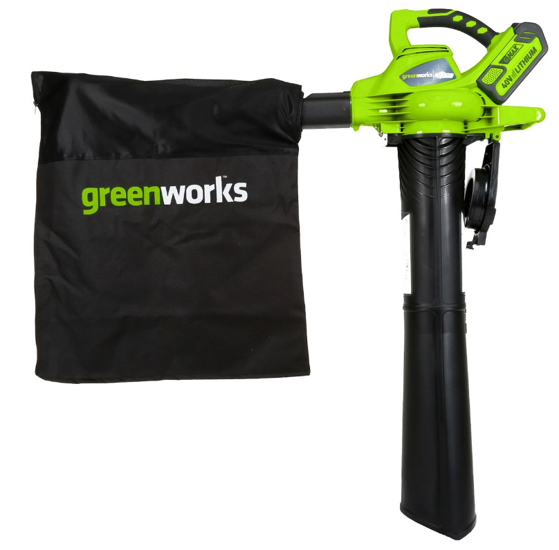 Greenworks - Soffiatore/Aspiratore Gd40Bvk4 - 40V -  Compresa 1A Batt. 40V - 4.0Ah