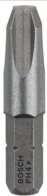 Bosch -Punta Bit Extra Hard Phillips Intaglio A Croce Ph4 L. 32 Mm. 3Pz