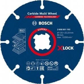 Bosch - X-Lock Disco Da Taglio Universale Expert Carbide Multi Wheel Ø125 Mm