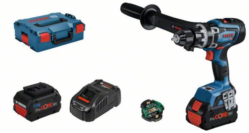 Bosch - Trapano a percussione Gsb 18V-150 C + 2 Batt. 8.0Ah + Card All-In Digitale