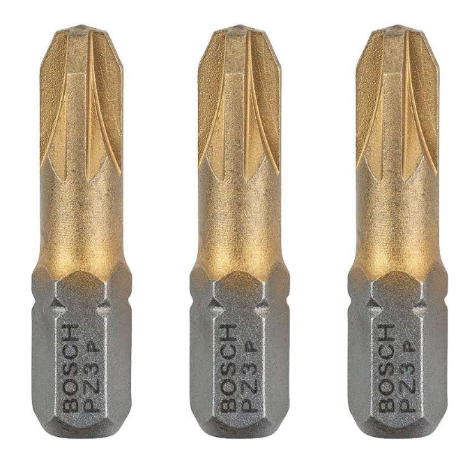Bosch -Punte  Bit Maxgrip Pz 3(25Mm) - 3 Pz.