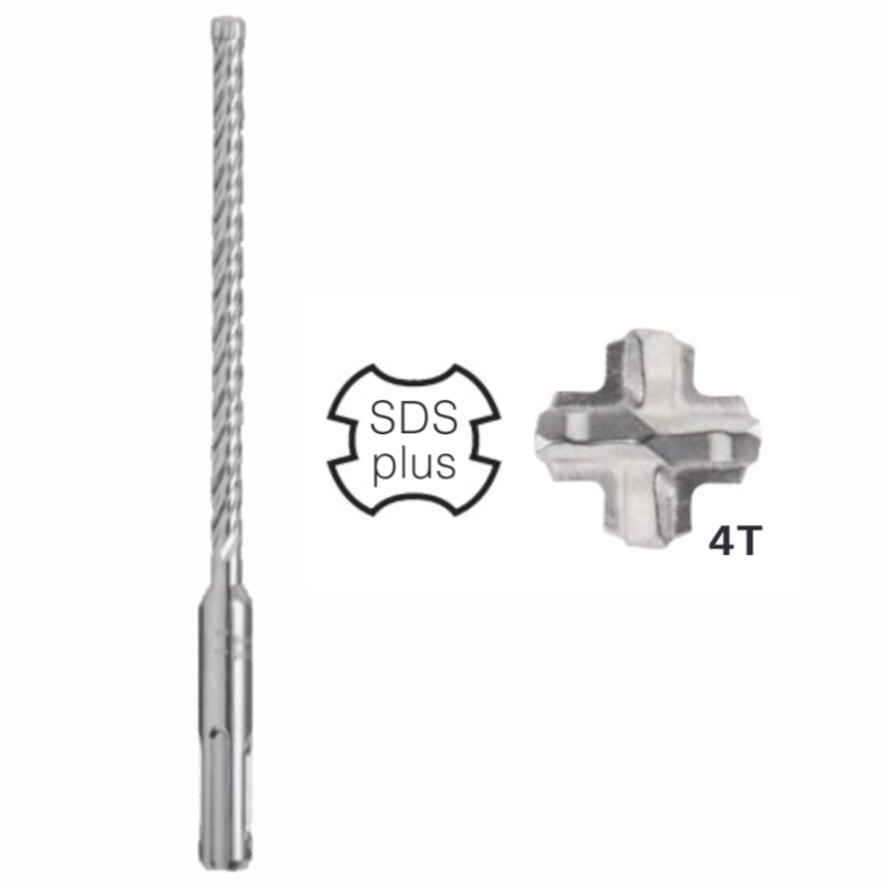 Hikoki - Punta Sds-Plus 4 Taglienti - Ø 12 X 1000 Mm