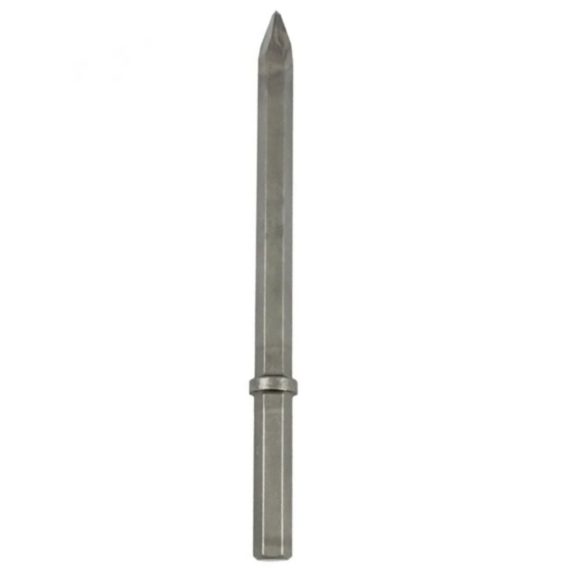 Hikoki - Scalpello A Punta (Dritto) - Esagono 32 Mm Con Collare - Lung. 550 Mm