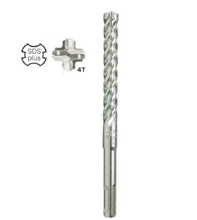 Hikoki - Punta Sds-Plus 4 Taglienti - Diametro 5, diverse lunghezze