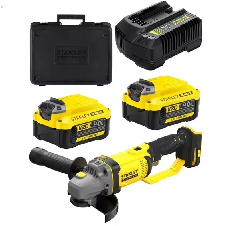 Stanley-SMERIGLIATRICE ANGOLARE BATTERIA V20 STANLEY® FATMAX® 20V - Con due batterie 4.0 AH Stanley-SMERIGLIATRICE ANGOLARE BATTERIA V20 STANLEY® FATMAX® 20V - Con due batterie 4.0 AH