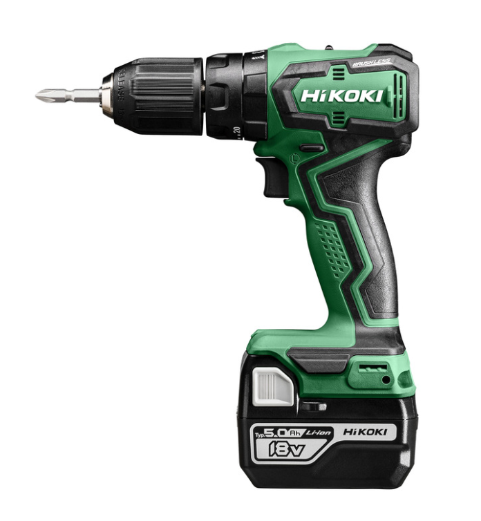 Hikoki - Trapano avvitatore c/percussione 18V, 55Nm, Brushless, solo corpo, Valigetta Stackable. *CORDLESS*