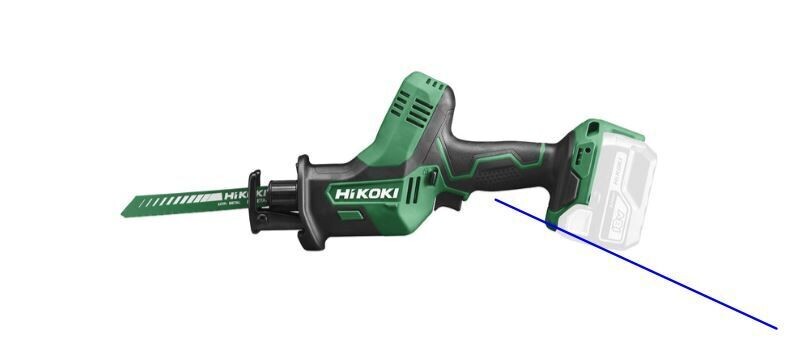 Hikoki - Seghetto dritto 18V, solo corpo, Valigetta Stackable. *CORDLESS*