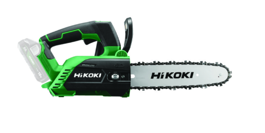 Hikoki -   Elettrosega 18V,  barra 250mm, Vel. Catena 12.1m/sec, Brushless,  solo corpo. *CORDLESS*