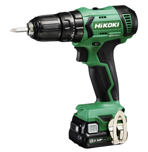 Hikoki - Trapano avvitatore c/percussione 12V,  38Nm, 2 x 2.5Ah. *CORDLESS*