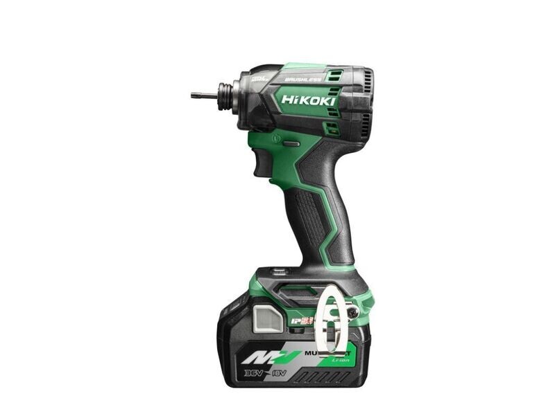 Hikoki - Avvitatore a Impulsi 18V, 210Nm, Brushless, attacco quadro 1/4 Hikoki - Avvitatore a Impulsi 18V, 210Nm, Brushless, attacco quadro 1/4",Triple Hammer, IP56, 2 x MVA, Caricabatterie UC18YSL3, Valigetta Stackable. *CORDLESS*