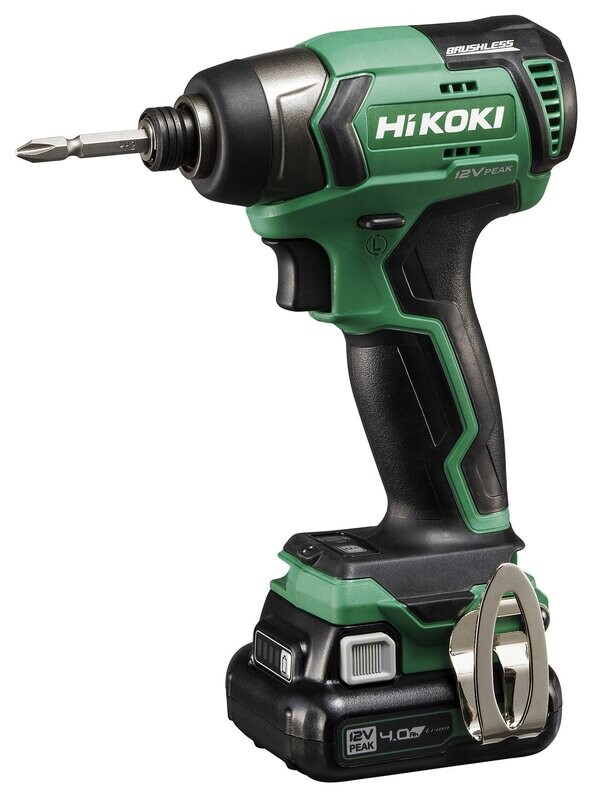 Hikoki - Avvitatore a Impulsi 12V, 115Nm, Brushless, attacco esagonale 1/4", solo corpo. *CORDLESS*