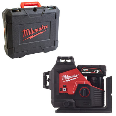 Milwaukee - Laser Verde a tre linee 360° 4.0Ah Milwaukee - Laser Verde a tre linee 360° 4.0Ah