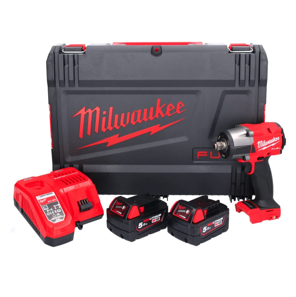 Milwaukee 4933478450 Avvitatore A Impulsi 18 Volt 1/2"" 5,0Ah Tecnologia Fuel