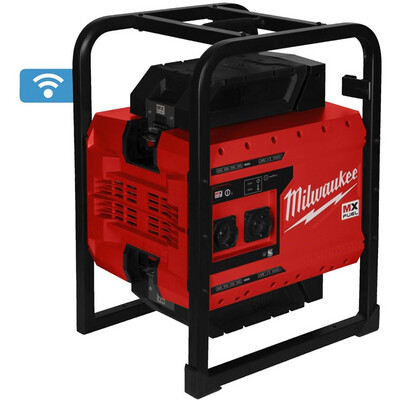 Milwaukee MXF PS-602 MX - Alimentatore a batteria con 2 batterie e cavo di ricarica, 240 V