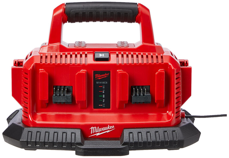 Milwaukee - Caricabatterie multiplo M14-M18 Milwaukee - Caricabatterie multiplo M14-M18