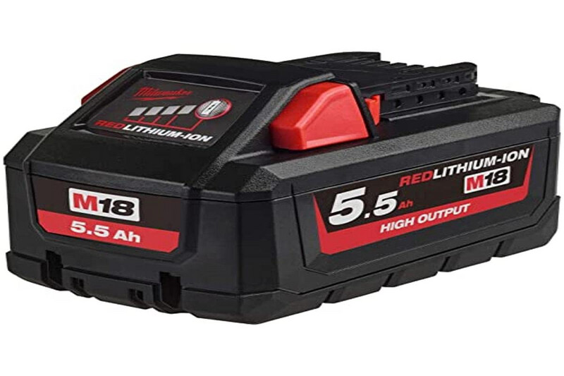 Milwaukee - Batteria M18 High Output 5.5Ah Milwaukee - Batteria M18 High Output 5.5Ah