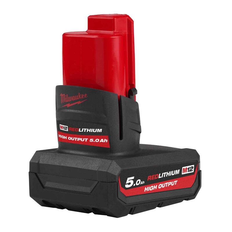 Milwaukee - Batteria M12 High Output 5.0 Ah Milwaukee - Batteria M12 High Output 5.0 Ah