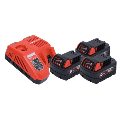 Milwaukee - Energy Kit 18V 3 x 5.0 Ah + 1 x 12V 2.0 Ah Milwaukee - Energy Kit 18V 3 x 5.0 Ah + 1 x 12V 2.0 Ah