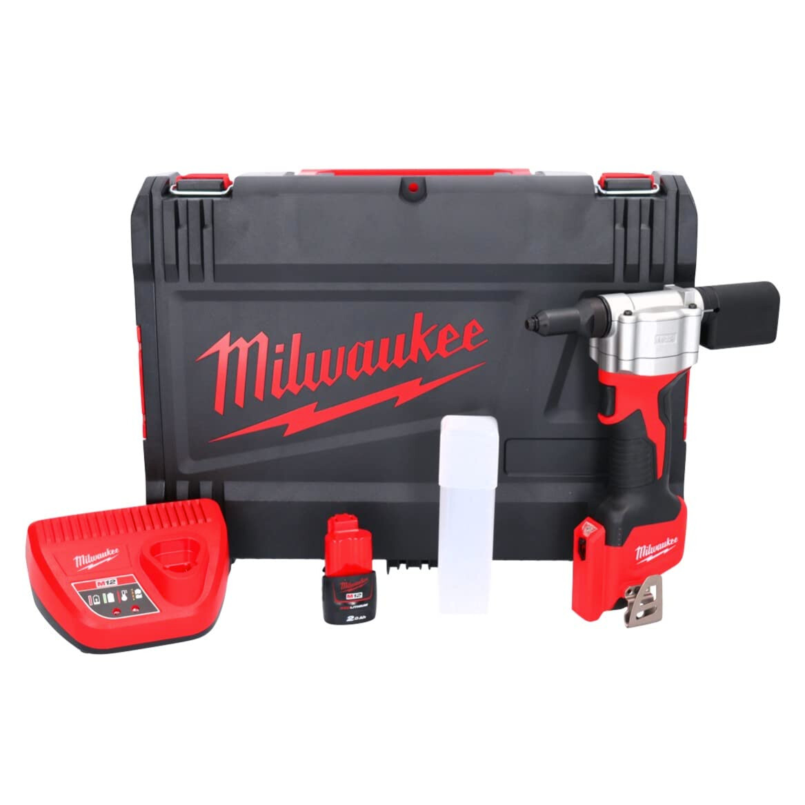 Milwaukee - Rivettatrice compatta 12 Volt (1 batteria) 2,0Ah
