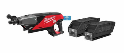 Milwaukee - Carotatrice a 2 Velocità secco-umido con colonna MX FUEL 3.0Ah (2 batterie)