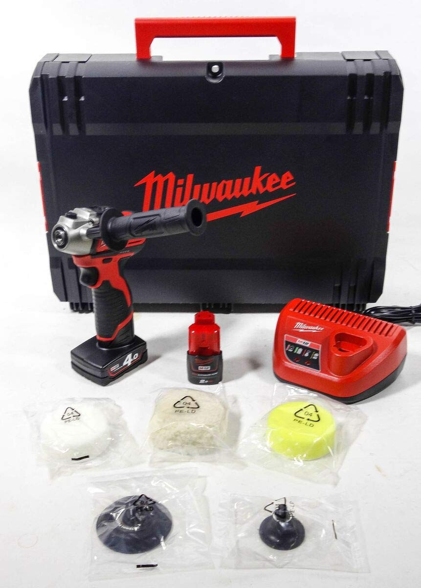 Milwaukee - Lucidatrice/Levigatrice 12 Volt 1x2,0/1x4,0 Ah