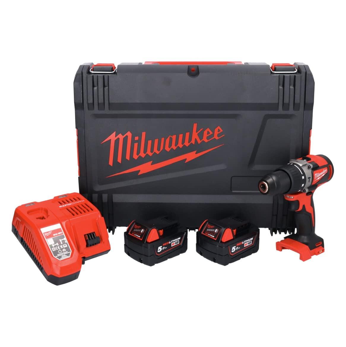 Milwaukee - Trapano battente 18 Volt 5,0Ah Brushless
