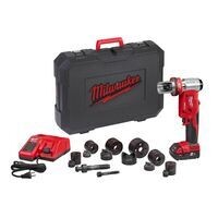 Milwaukee - Punzonatrice idraulica 18V 2,0Ah con set punzoni e matrici Milwaukee - Punzonatrice idraulica 18V 2,0Ah con set punzoni e matrici