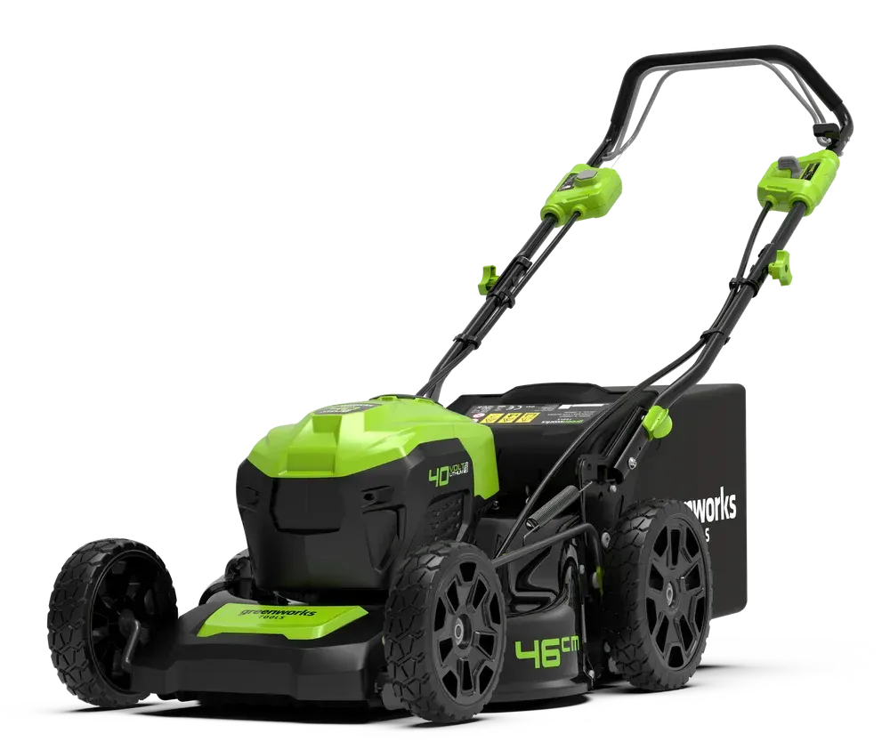 Greenworks - Rasaerba semovente 40V 46cm 3in1 Acciaio GD40LM46SP