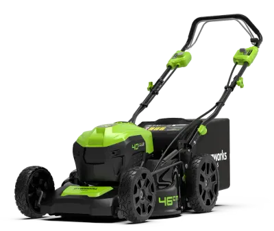 Greenworks - Rasaerba semovente 40V 46cm 3in1 Acciaio GD40LM46SP