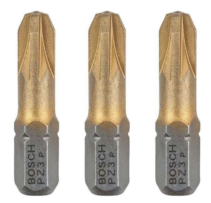 Bosch -Punte  Bit Maxgrip Pz 3(25Mm) - 3 Pz.