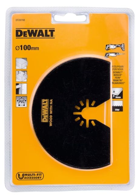 Dewalt - Accessori Per Utensile Multifuzione; Lama Semi-Circolare segmentata Diametro 102mm