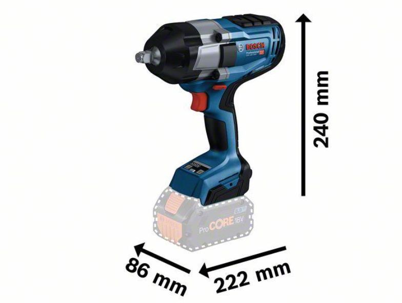 Bosch - Avvitatore a massa battente 18V Gds 18V-1000 - Solo corpo macchina 
+ Card All-In Digitale