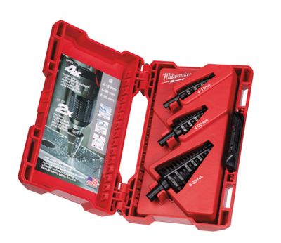 Milwaukee - Set Frese A Gradino  1X4 -12/1Mm,  1X4-20/2Mm, 1X6-35/2-3Mm.