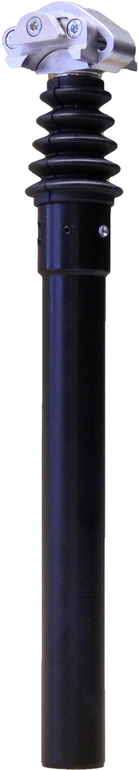 Airwings EVOLUTION SOLID Gefederte Sattelstütze mit Linear-Kugellager, 360 mm Länge