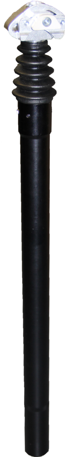 Airwings EXTENDO Gefederte Sattelstütze mit Linear-Kugellager, 550mm Länge