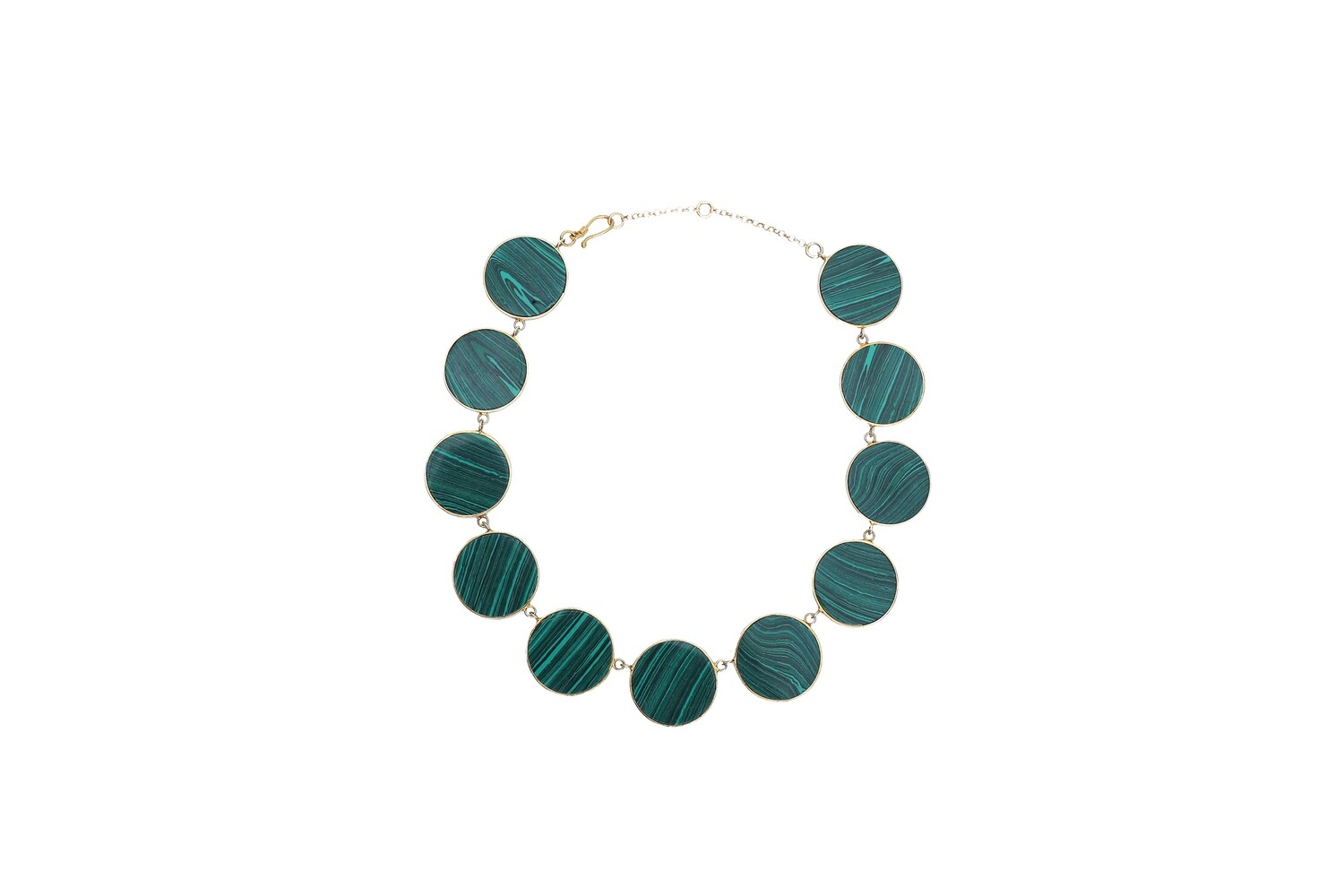 GAIA Necklace in Malachite gemstones