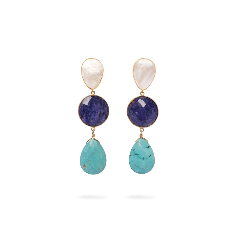 SKY in Lapis Lazuli, Turquoise and Mother of Pearls
