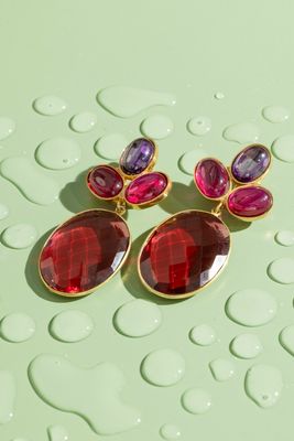 AMY In Red Agate And Amethyst