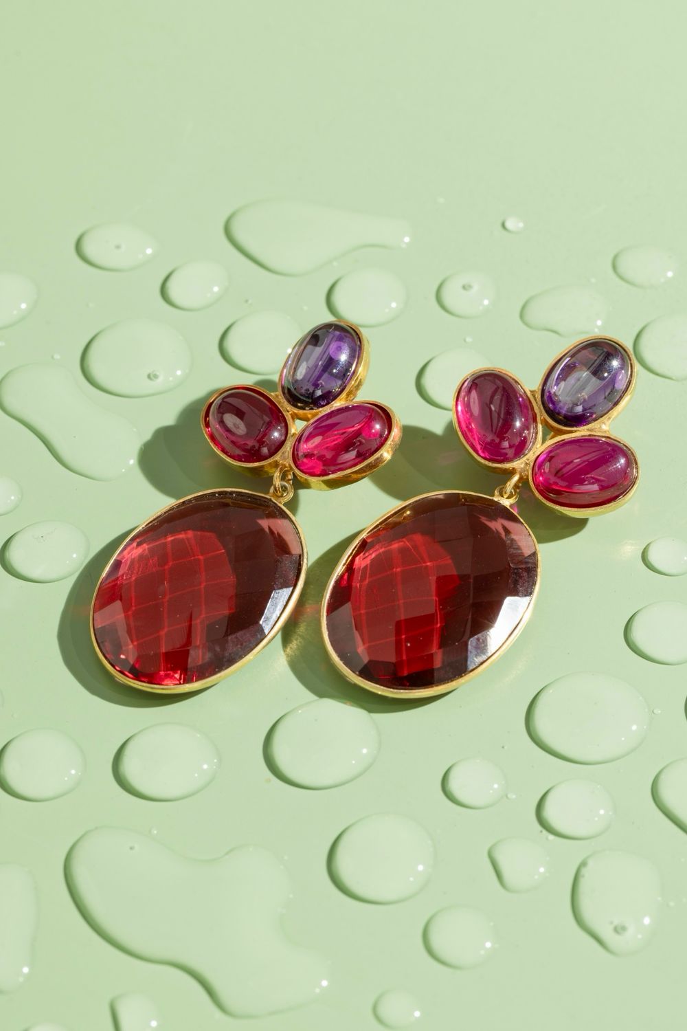 AMY In Red Agate And Amethyst