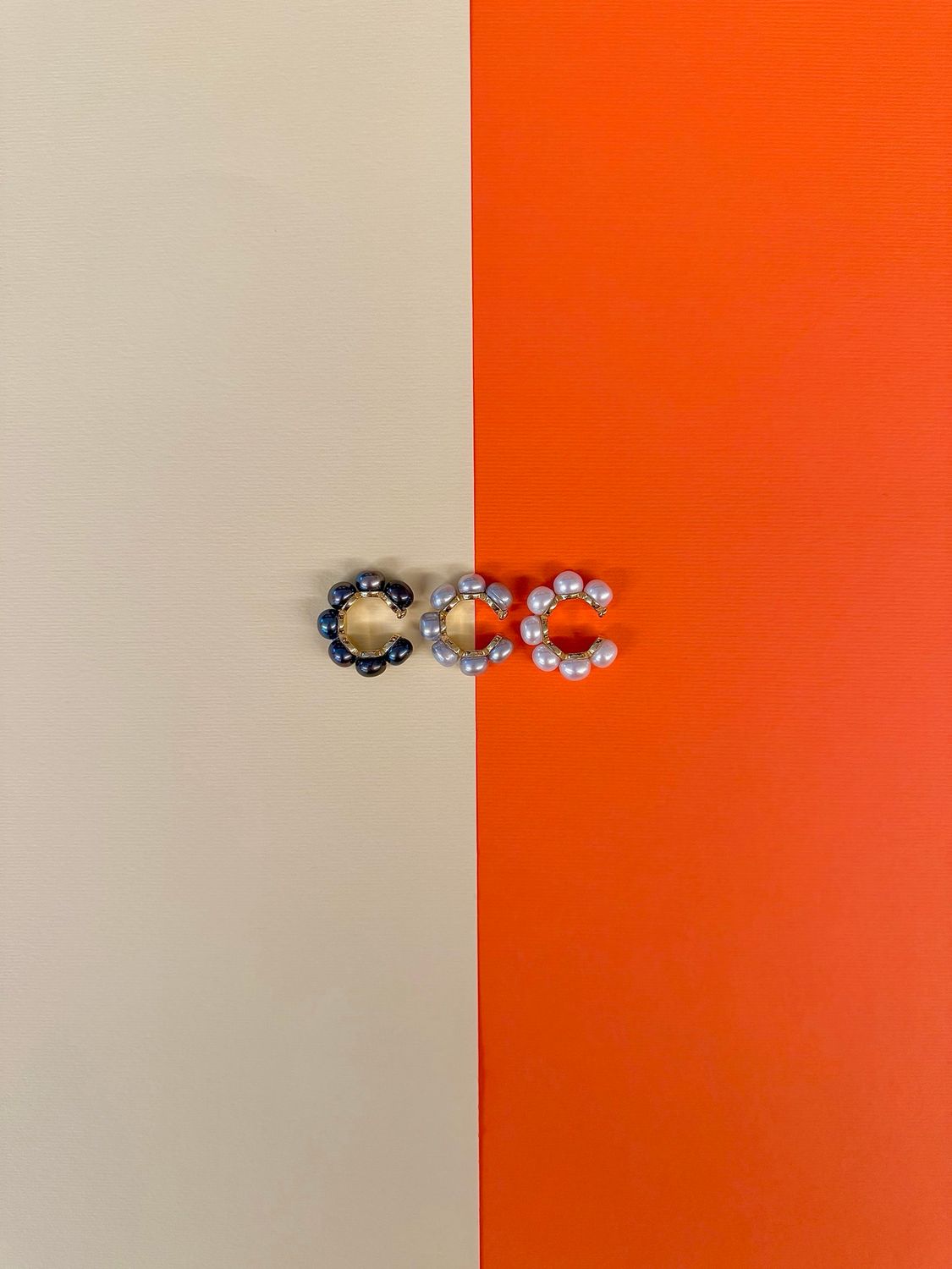 Large Ear Cuff In Pearl