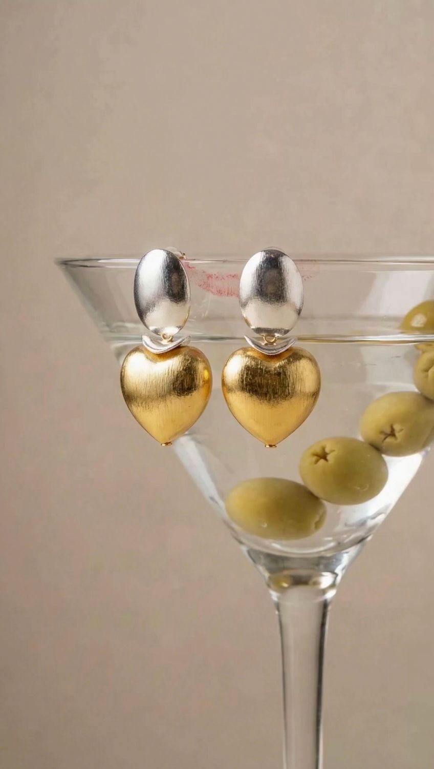 LOVE Earrings In Mixed Metal
