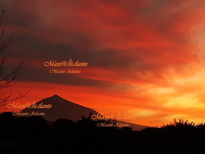 Teide rojizo puesta de Sol03