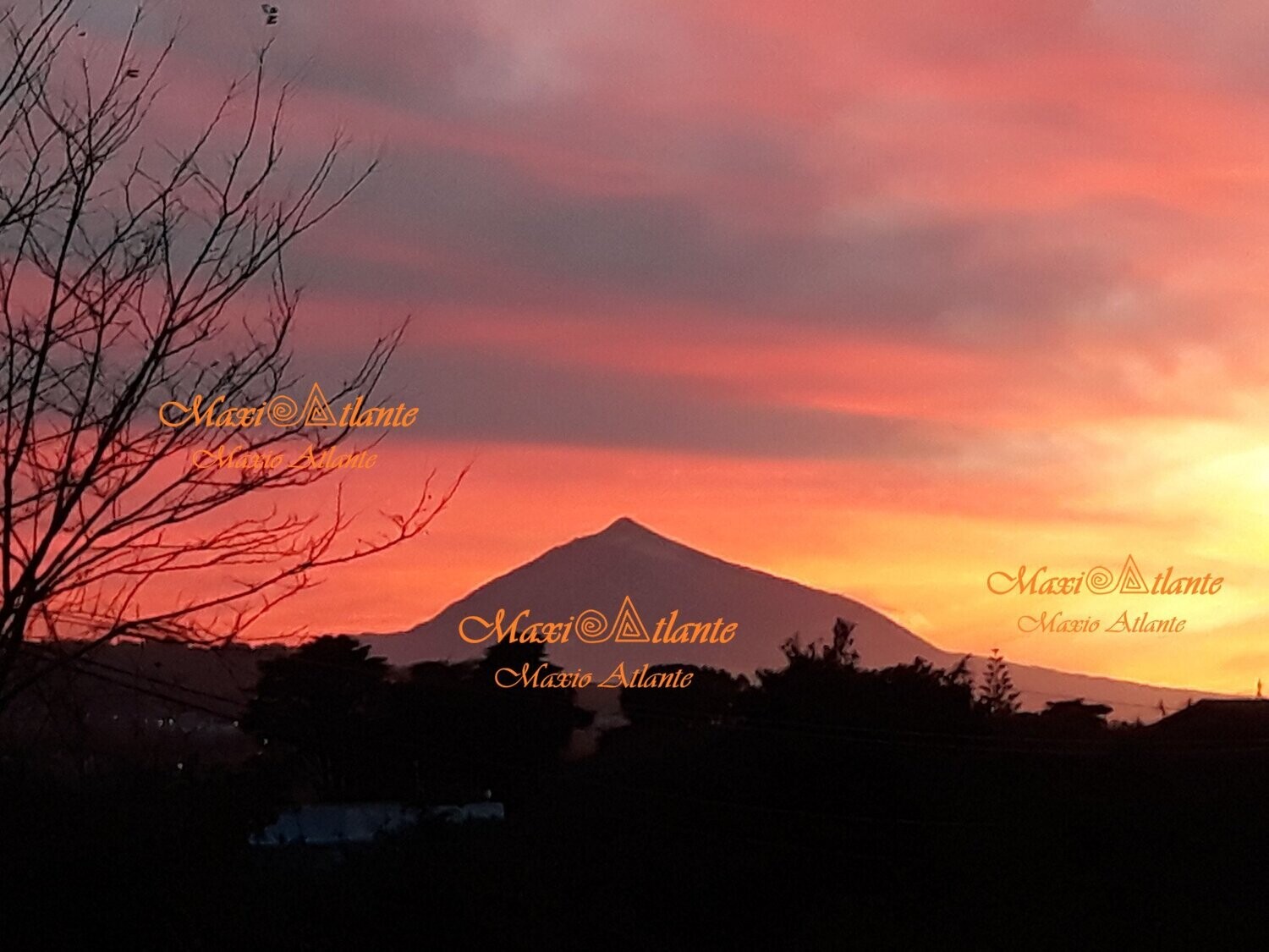 Teide rojizo puesta de Sol05