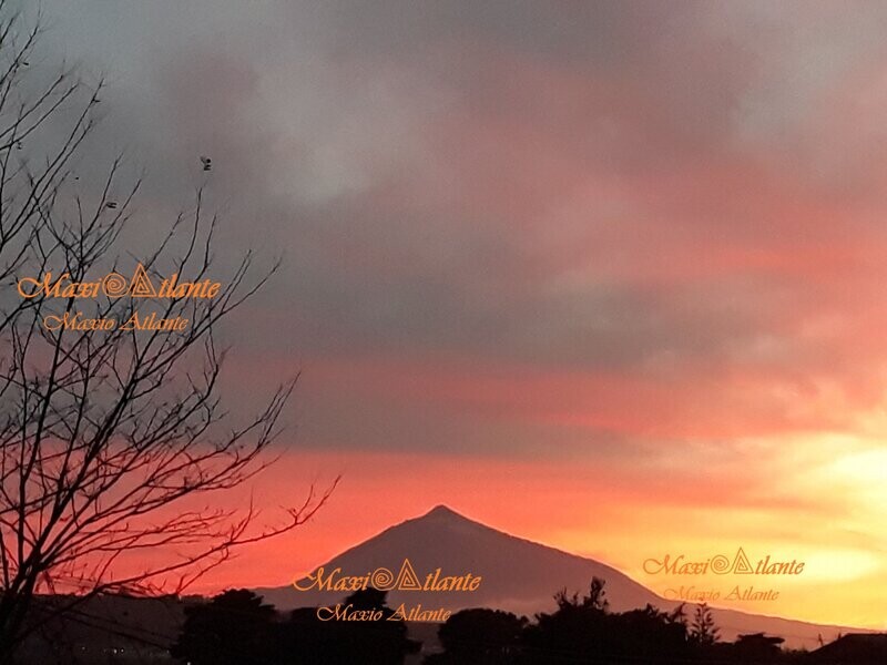 Teide rojizo puesta de Sol09