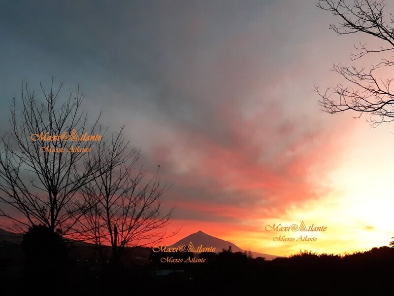 Teide rojizo puesta de Sol08