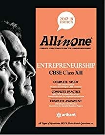 All In One ENTREPRENEURSHIP CBSE Class 12th Edition 2017-18